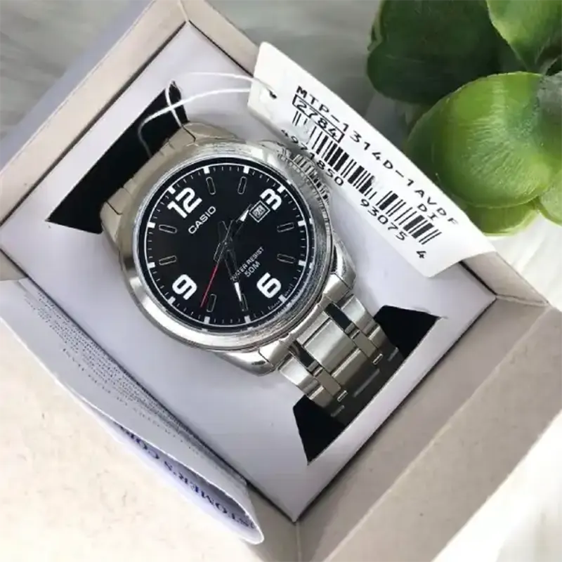 Casio Enticer Japan Black Dial Couple Watch- MTP/LTP-1314D-1AV